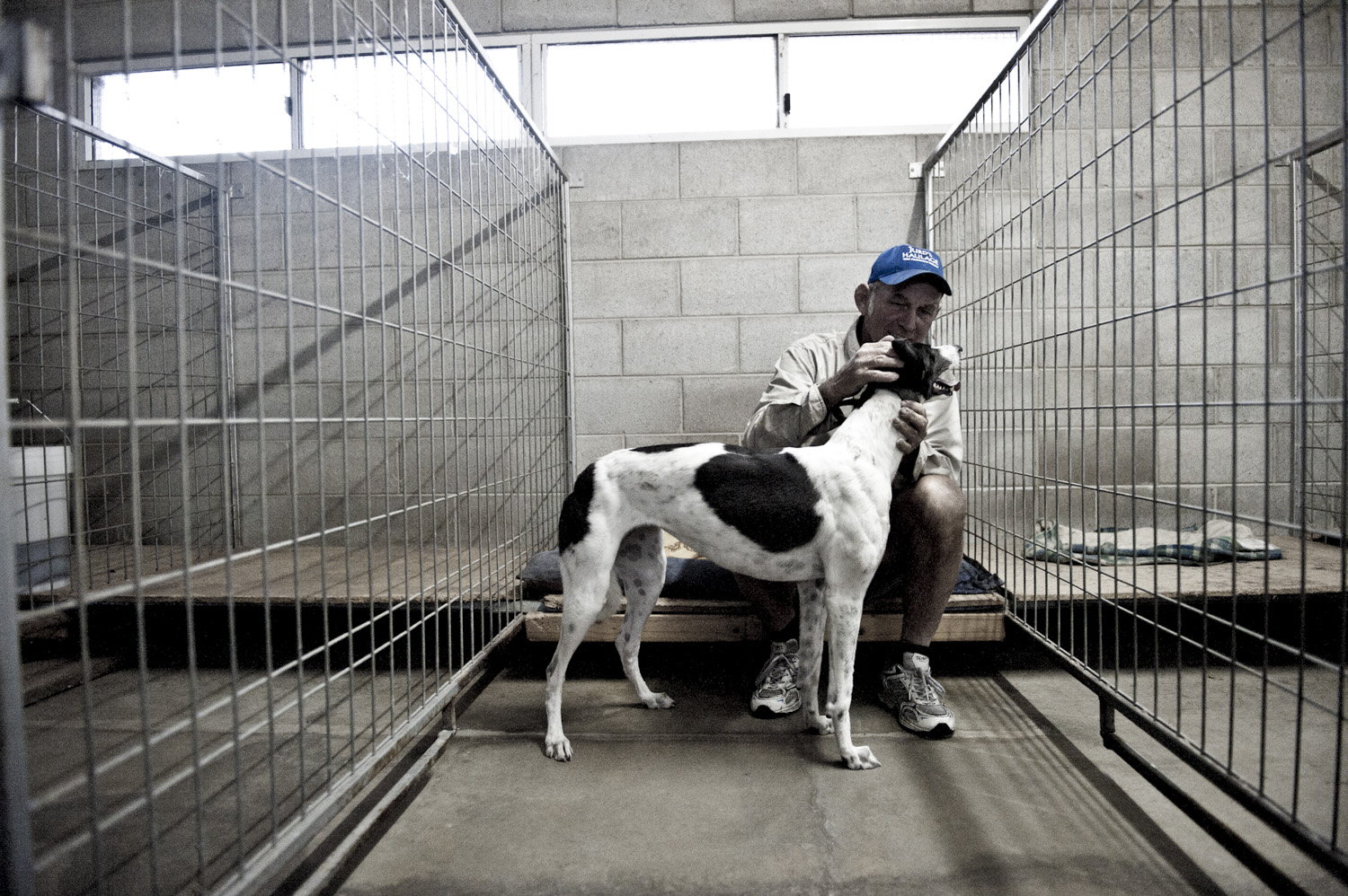 image of AARONTAIT COPYRIGHTED 2014 440 DOCUMENTARY PHOTOGRAPHER REPORTAGE LIFE SPORT DOGS GREYHOUND RACING STORY HUMAN DISHLICKER DISH LICKER FAITH LOVE TRUST LIFE
