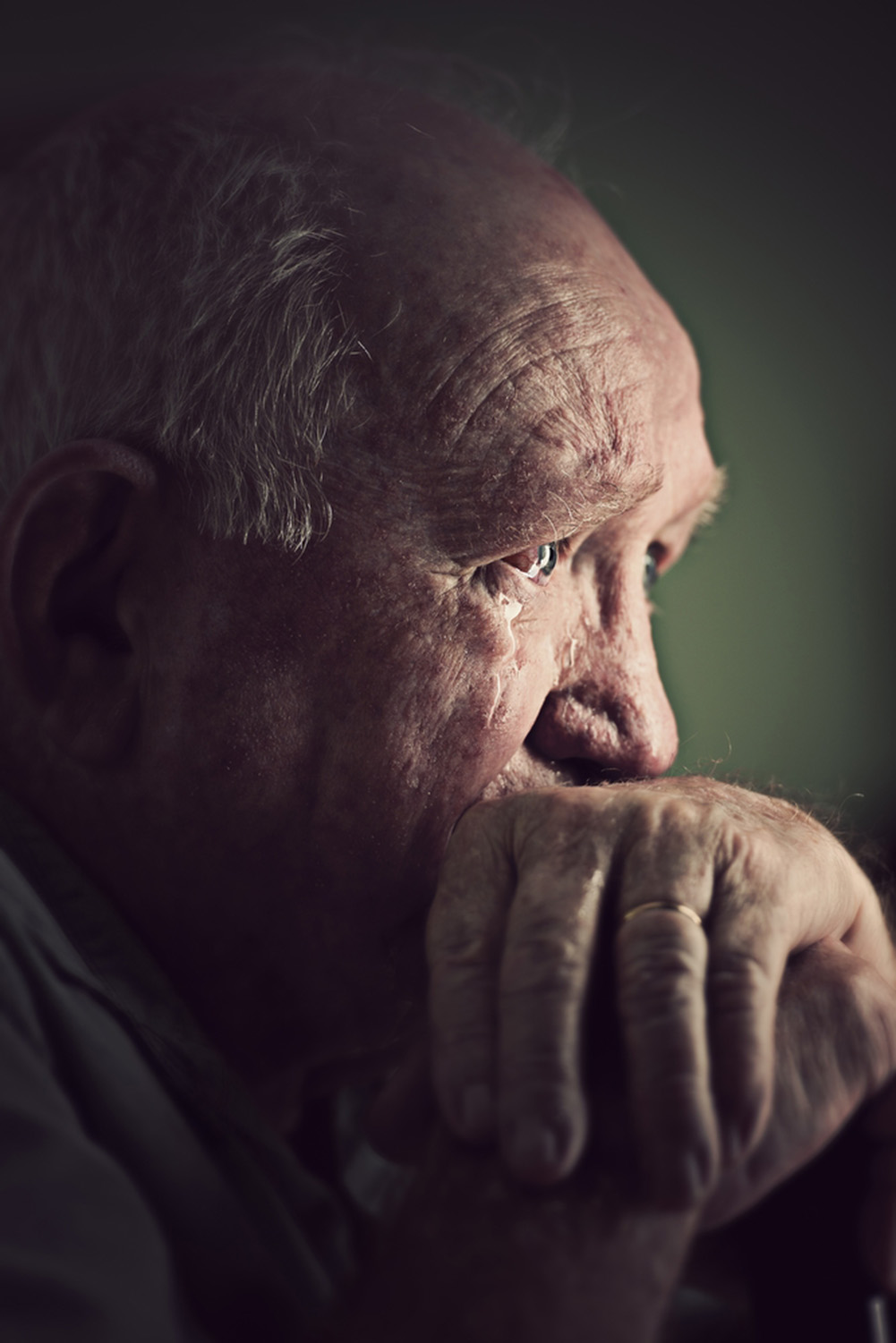 image of AARONTAIT COPYRIGHTED 2014 105 CRYING OLD MAN ADVERTISING ELDER ABUSE